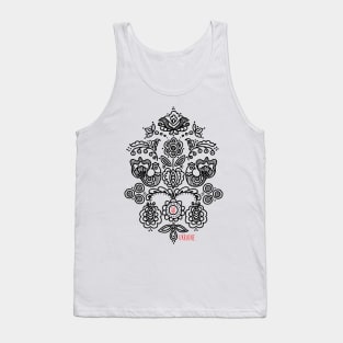 Ukrainian folk traditional embroidery tree. Tank Top